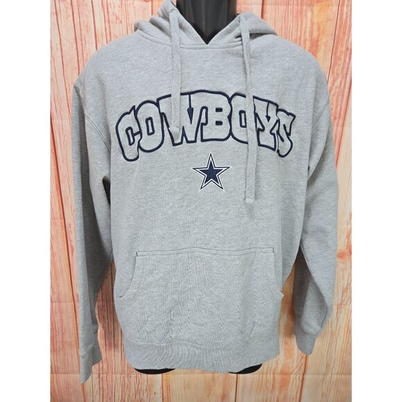 Dallas Cowboys Authentic Hoodie Small Gray Cotton/Polyester Blend - Picture 1 of 6